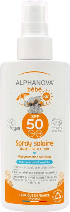 Produktbild Alphanova BB Sonnenmilch Spray Bio SPF50+ Milch (Sonnenmilch, SPF 50+, 125 ml, 161 g)
