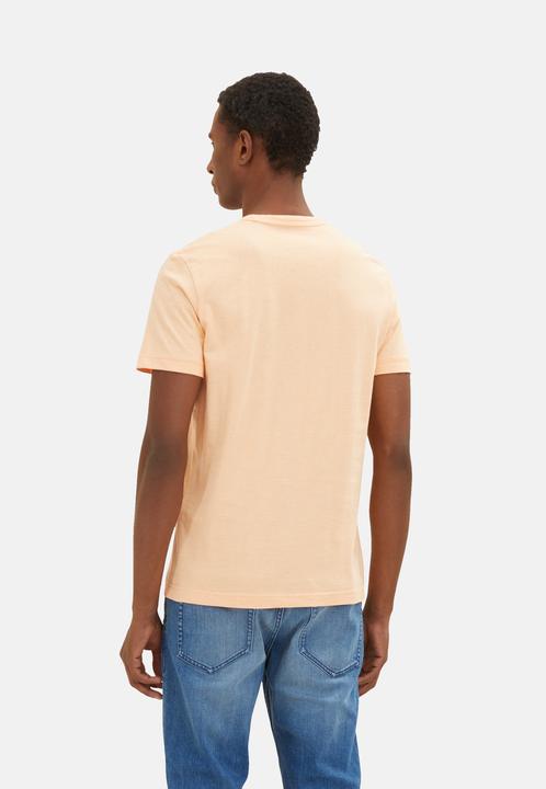 Image du produit Tom Tailor T-Shirt Gestreiftes Kurzarmshirt mit Rundhalsausschnitt und Print (XXL)