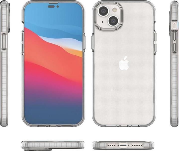 Actual product image Hurtel Spring Case case for iPhone 14 Plus silicone cover with frame light blue (Apple iPhone 14 Plus)