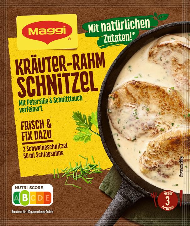 Produktbild Maggi Kräuter Rahm Schnitzel (36 g)