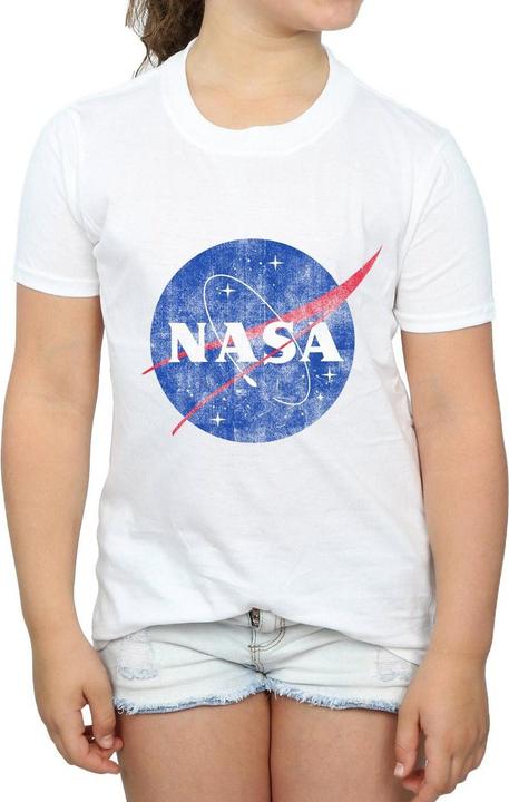 Immagine prodotto Nasa Classic Insignia Logo Distressed Maglietta Ragazze (152, 158)