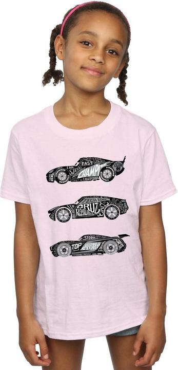Immagine prodotto Disney Cars Text Racers Maglietta Ragazze (116)