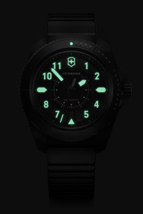 Produktbild Victorinox Journey 1884, Taucheruhr, Herrenuhr, 43 cm, Ziffernblatt schwarz, Kautschuk Armband schwarz (Taucheruhr, 43 mm)