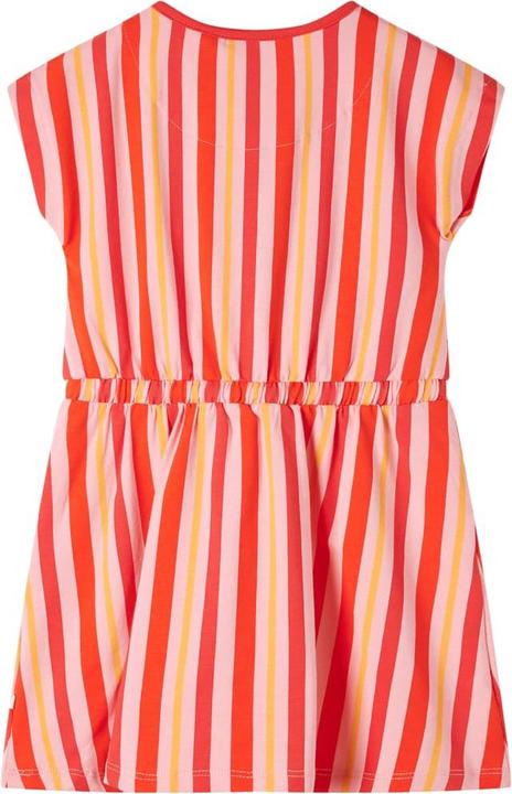 Actual product image VidaXL Children's dress with drawstring Pink and red 128,Material: 95 (128)