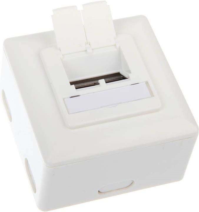 Actual product image InLine Cat. 6 Surface mount junction box 2x RJ45 jack horizontal