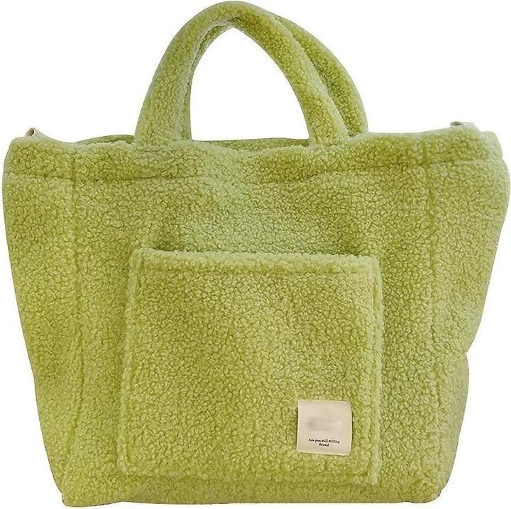 Produktbild Only-Bags.Store Kunstfell-Tasche mit abnehmbarem Riemen - leicht, geräumig und vielseitig für den täglichen