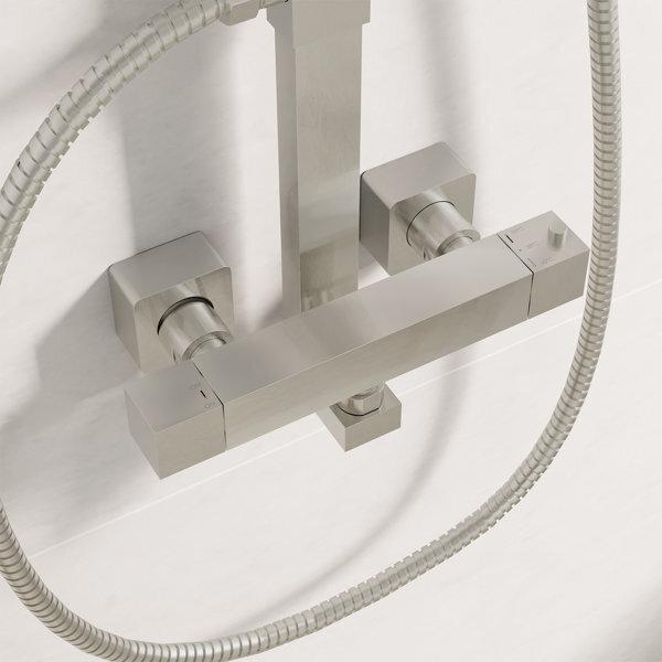 Actual product image Steinberg Series 160 shower system, complete set, Easy-Clean, length rain shower arm 910-1380mm, 160