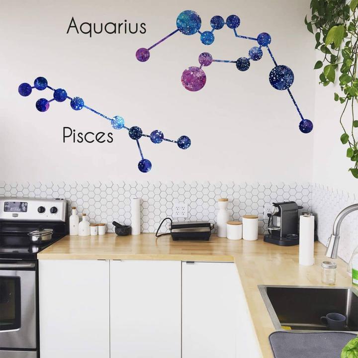 Produktbild Trenddeko Sternbild Pisces Fische (50 x 28 cm)