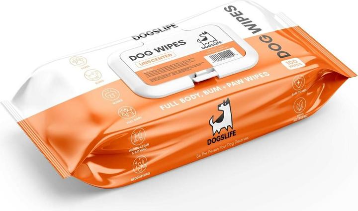 Immagine prodotto DogsLife Salviette profumate per la toelettatura 100 pezzi (Cane, 2112 ml)
