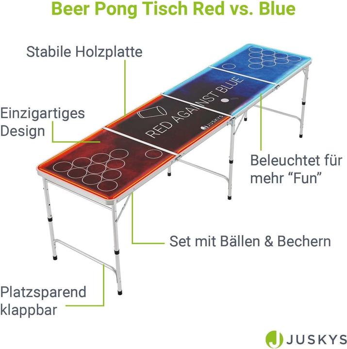 Produktbild Juskys Beer Pong Tisch