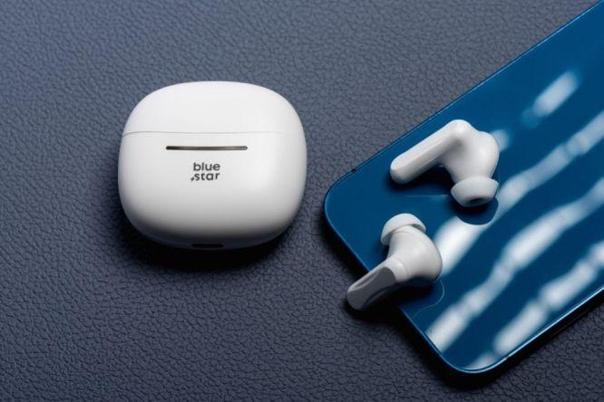 Immagine prodotto Wired headphones Blue Star BLUE STAR wireless earphones bluetooth TWS BK44 white (Senza fili)