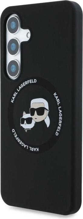 Image du produit Karl Lagerfeld Etui Silicone Double Heads And Circle MagSafe Samsung Galaxy S25 Plus czarny (Samsung Galaxy S25+)