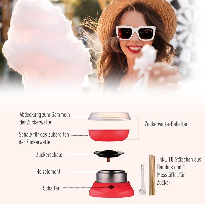 Actual product image Homcom Candyfloss machine