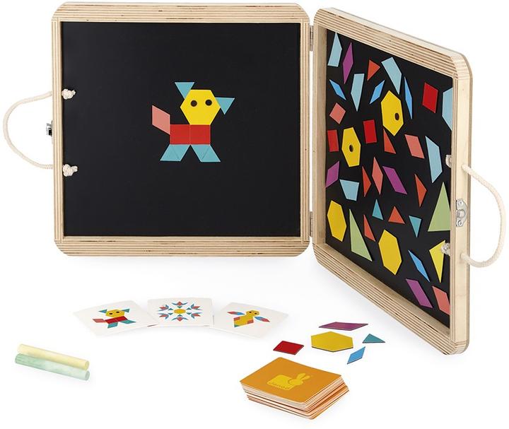 Image du produit Janod Puzzle magnetique geometrique (120 pièces)