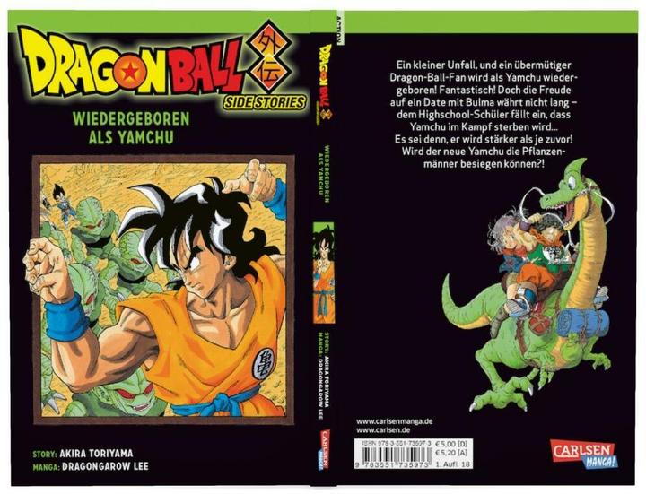 Immagine prodotto Dragon Ball Side Stories - Yamchu (Tedesco, Dragon Garow Lee Dragon Garow, Akira Toriyama, 2018)