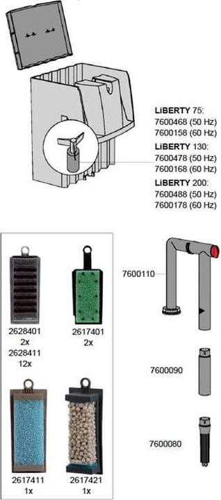 Produktbild Eheim Aussenfilter, Anhängefilter LiBERTY 130 (130 l, Aussenfilter, Süsswasser, Salzwasser)