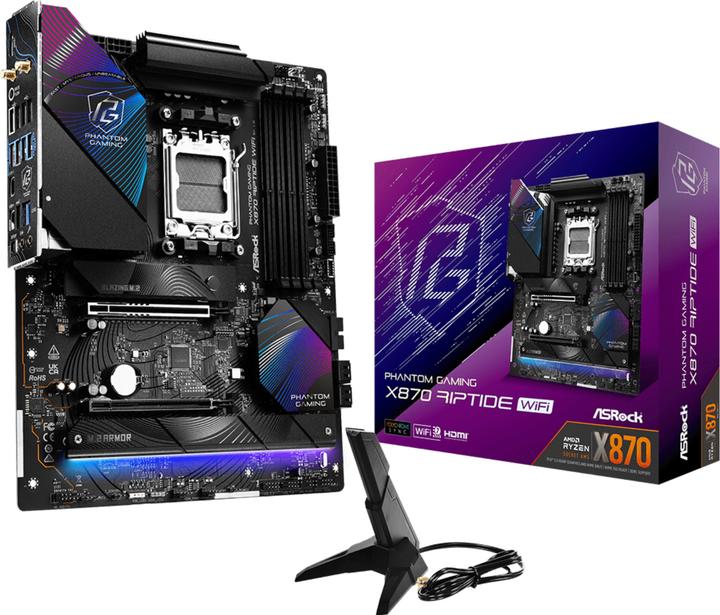 Image du produit AsRock Phantom Gaming X870 Riptide WiFi (AM5, AMD X870, ATX)