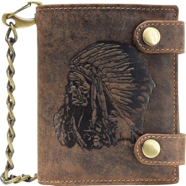 Produktbild Greenburry Vintage Indian Geldbörse Leder 10 cm