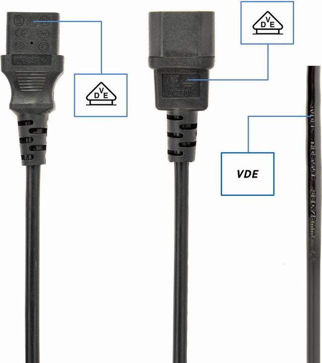 Actual product image Gembird PC-186-VDE Power cable (1.80 m)