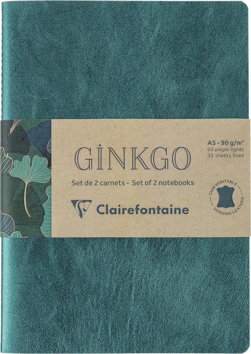 Actual product image Clairefontaine Ginkgo Set 2 Notizhefte (AAA393)