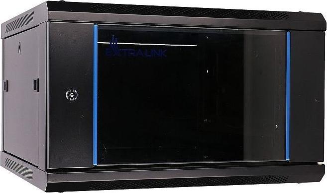 Produktbild Extralink EX.7225 rack cabinet 6U Wall mounted rack Black (6 HE, 19 Zoll Rack)