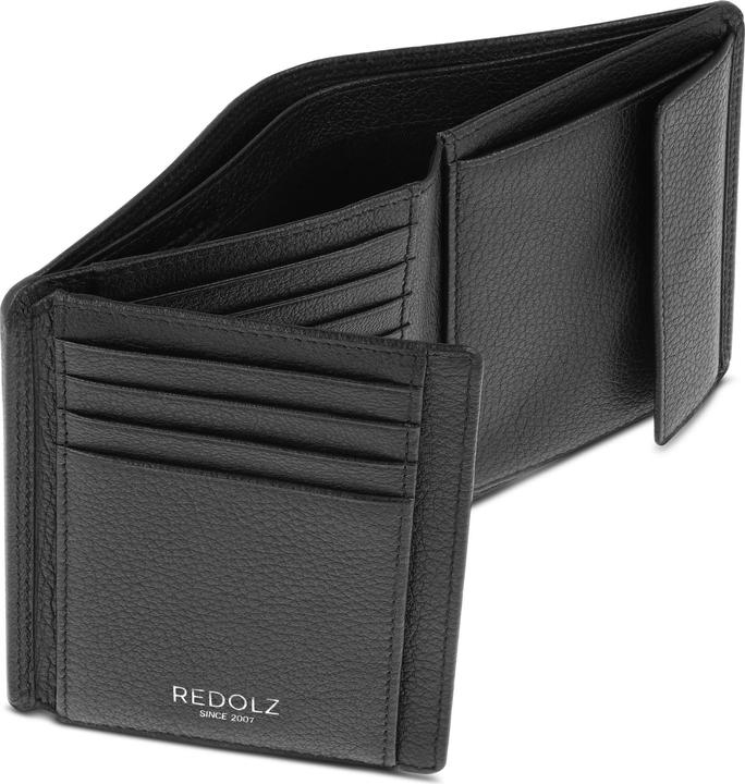 Actual product image Redolz Leather Essentials wallet RFID protection leather 9.5 cm
