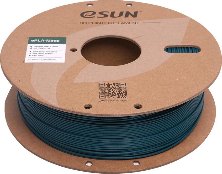 Actual product image eSUN ePLA Mat Morandi Green Filament 1.75mm 1Kg (PLA, 1.75 mm, 1000 g, Green)