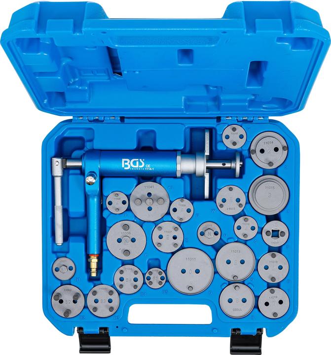 Actual product image BGS Brake Piston Reset Tool Set pneumatic 22 pcs. (Hand brake, Brake kit, 21)