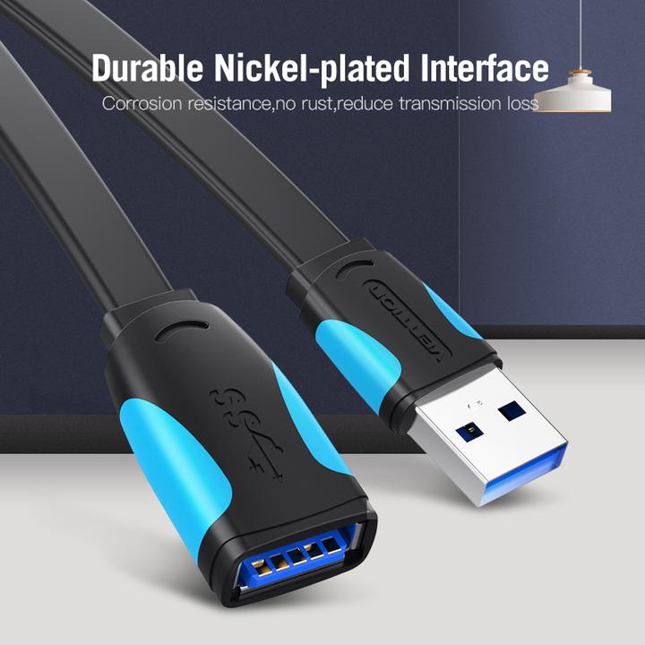 Immagine prodotto Vention Estensore USB 3.0 a tariffa flat VAS-A13-B200 2m nero (2 m, USB 2.0)