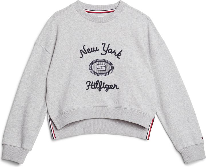 Image du produit Tommy Hilfiger Kids NY Geborduurde Sweater - Girls - Grijs - 14 jaar (14)