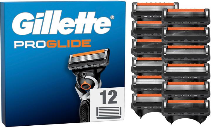 Gillette Fusion ProGlide Systemklingen 12er Ersatzklingen (12 x)
