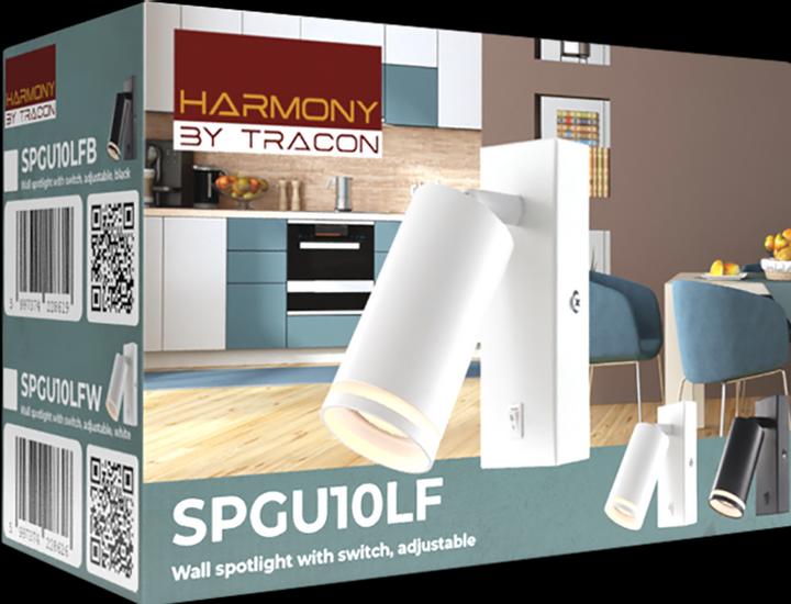 Produktbild Tracon Wandstrahler mit Schalter (GU10)
