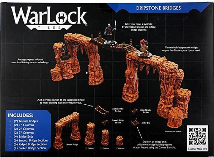 Image du produit Wizkids WarLock Tiles Accessory : Ponts en dripstone