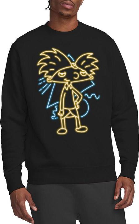 Actual product image Hey Arnold! Unisex Adult Neon Sweatshirt (XXL)