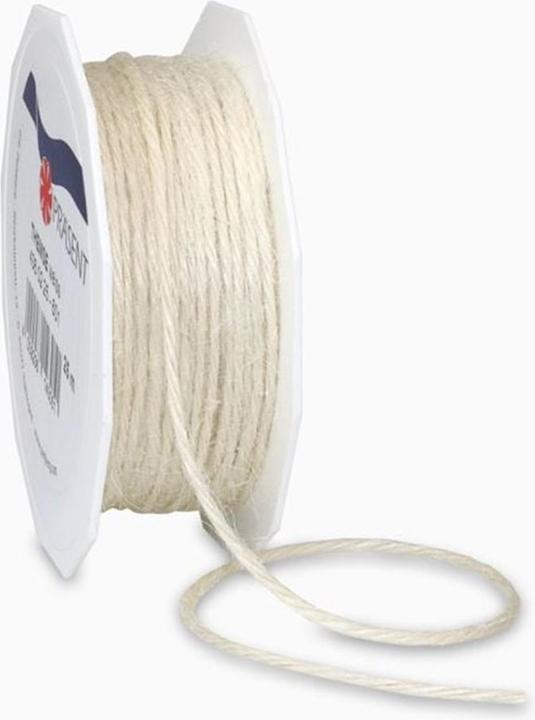 Immagine prodotto Präsent Cordoncino Juta bianco opaco 2,0 mm x 25,0 m (Nastro da regalo, 1 x)