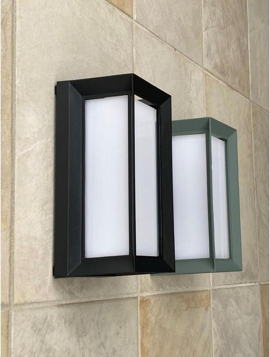 Image du produit Z-Licht Applique murale en aluminium cubique IP65 12W noir (960 lm)