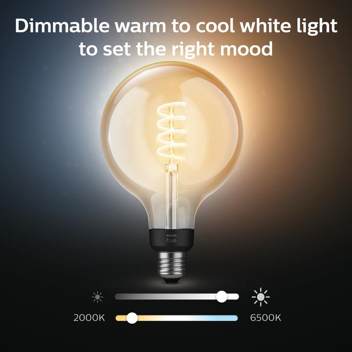 Image du produit Philips Hue Philips E27 Pack individuel Giant Globe (E27, 7 W, 550 lm, 1 x, G)