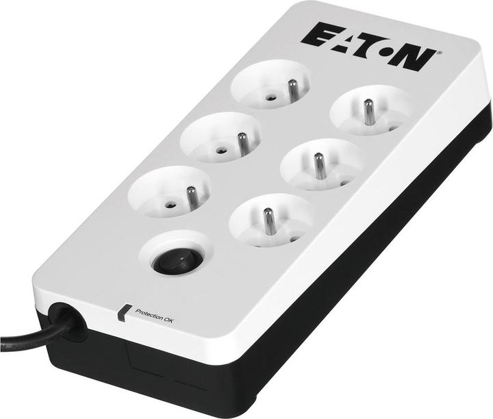 Produktbild Eaton Überspannungsschutz PB6F (6 x UTE, 10 A, weiss) (6 x, CEE 7/5, 1.50 m)