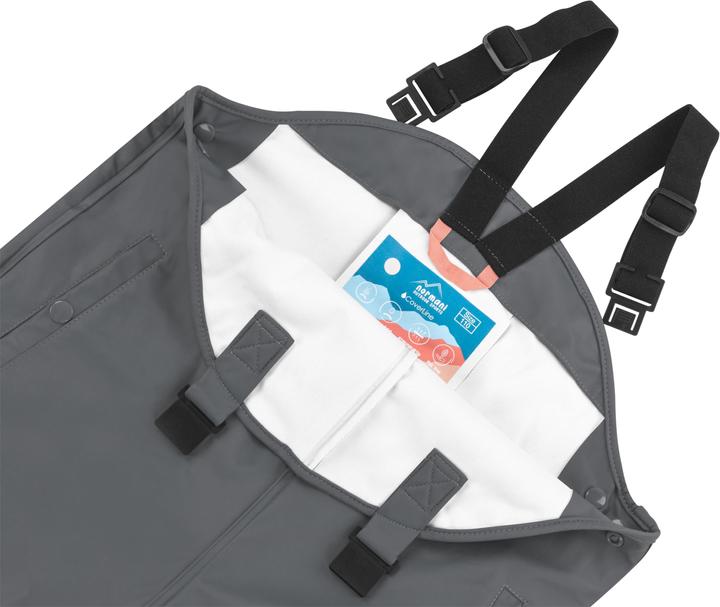 Actual product image Normani Children's rain trousers with braces "Skjolden" - 9251 (116)