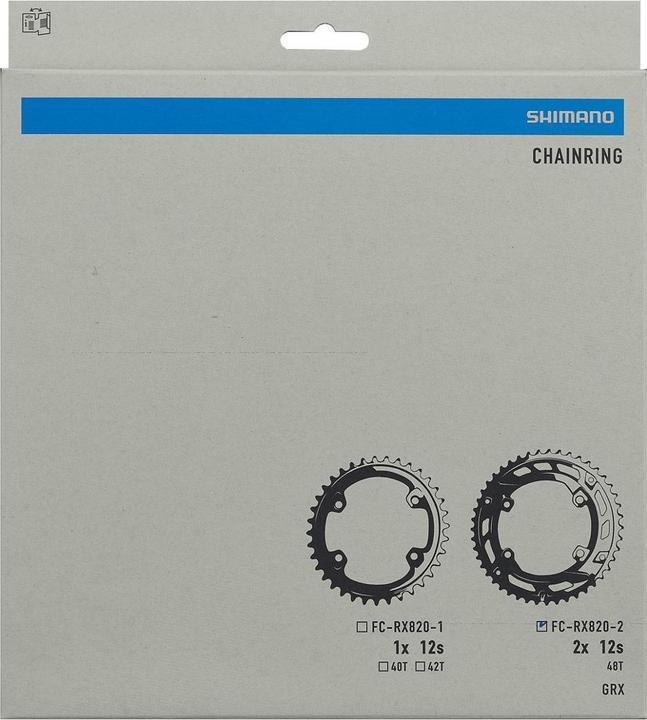 Actual product image Shimano Chainring GRX FC-RX820-2 (48)