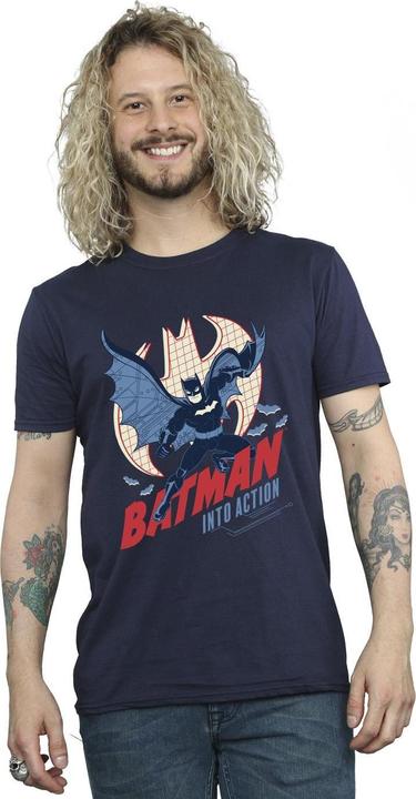Actual product image Mens Batman Into Action T-Shirt (M)