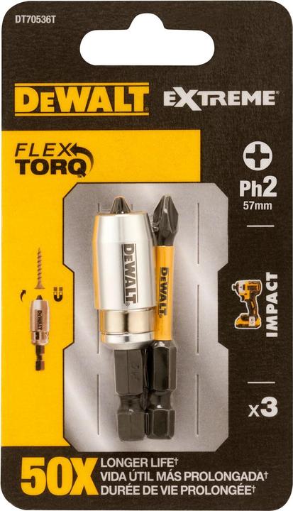 Actual product image DeWalt udarowe końcówki wkrętarskie torsion udarowa końc wkr (50 mm)