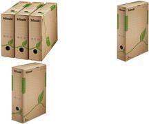 Actual product image Dymo Esselte archive box ECO, DIN A4, brown (W)80 mm made of 100% recycled cardboard, 100% recyclable (A4)