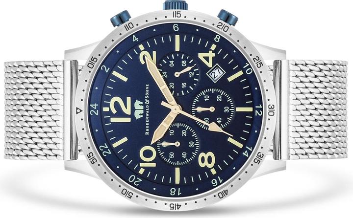 Produktbild Herren Chronograph Flight Captain Edelstahl Silber - 34126 (Chronograph, 43.80 mm)
