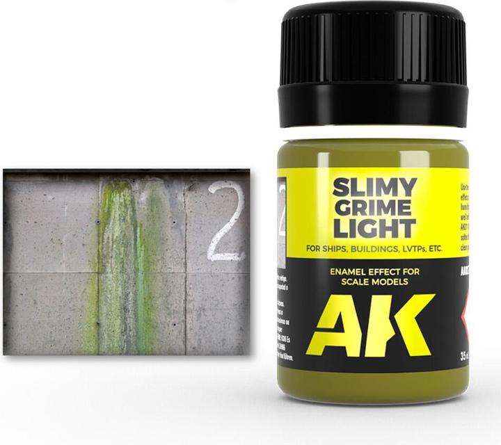 Actual product image AK Interactive Pot d'Enamel Effects - Slimy Grime Light (35 ml)