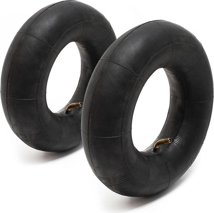 Produktbild Wiltec 2x Luftschlauch Aufsitzmäher 18x8.50-8 Reifenschlauch Winkelventil Rasentraktor (Rasentraktor)