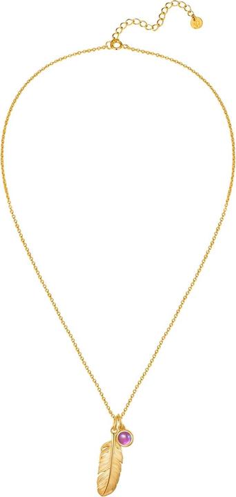 Actual product image Glanzstücke München Ladies necklace feather sterling silver - 35048 (Sterling Silver, 40 - 45 cm)
