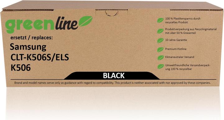 Produktbild Inkadoo Toner greenline ersetzt Samsung CLT-K 506 S/ELS / K506 XL Toner, schwarz Schwarz (BK)