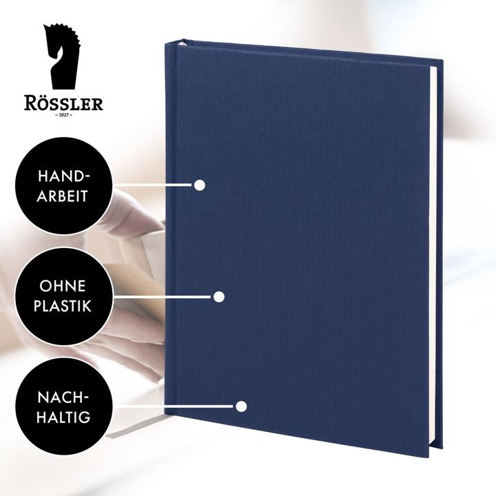 Produktbild Rössler Notizbuch Soho navy (A5, Gepunktet)
