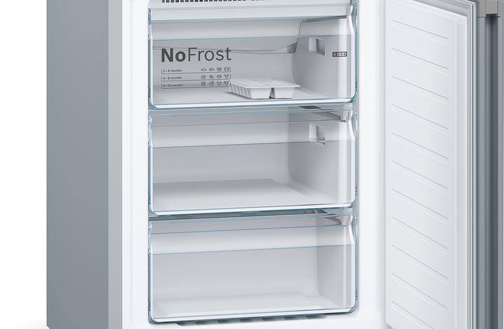 Image du produit Bosch Hausgeräte Bosch 4 Series KGN392LDC Réfrigérateur-congélateur en pose libre 368 L D Acier inoxydable (368 l)
